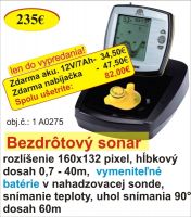 Super akcia -bezdrtov nahadzovac sonar+ baterka+ nabjaka